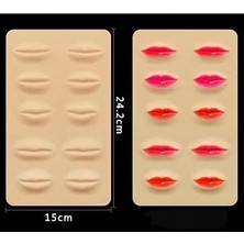 Nacario Bmx 3D Dudak Silikon Micropigmentasyon Çalışma Materyali, 24,2X15 Cm, +2 Iğne Hediyeli