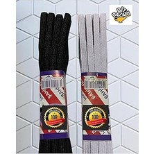 Nacario Flea Market 2 Adet Siyah ve Beyaz Bel Paça Don Lastiği (Yassı - 2 x 10 Metre)