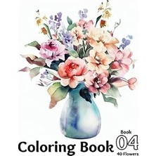 Nacario Independently Published Creative Flowers Coloring Book For Adult, 40 Flowers Design, 8.5X11