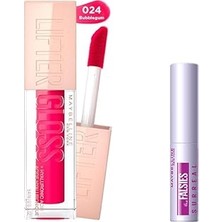 Nacario Maybelline New York Lifter Gloss Nemlendirici Dudak Parlatıcısı 24 Bubblegum & Mini Falsi