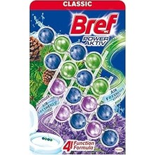 Nacario Bref Power Active Çam ve Lavanta Kokulu 4'lü Klozet Bloğu 4 x 50 G, Çam & Lavanta 4
