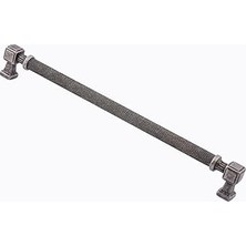 Nacario Talas Antik Gümüş 224 mm Tırtıklı Metal Kulp Kapak Kulpu Dayanıklı Kulpları Mobilya