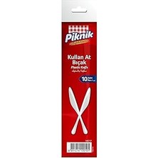 Nacario Piknik Plastik Bıçak 10'lu
