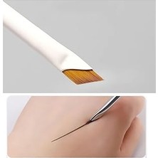 Nacario Profesyonel Ultra-Ince Düz Eyeliner Makyaj Fırçası Eyeliner Çekme Aparatı Göz Kalemi
