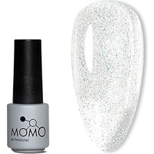 Nacario Momo Professional Kalıcı Oje S006 Renkli Simli Şeffaf 4 ml