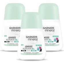Nacario Garnier 3'lü Mineral Lekesiz Koruma Roll-On Deodorant Seti