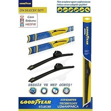 Nacario Good Year Volvo S40 ile Uyumlu 1997-2004 Supermute 2'li Muz Tipi Ön Silecek Seti