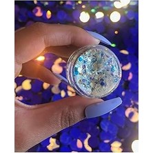 Nacario Beyaz Glitter Jel Göz Farı -Yüz ve Vücut Simi