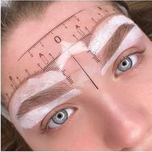 Nacario Biomaser Microblading Tek Kullanımlık Yapışkanlı Kaş Cetveli, 10 Adet