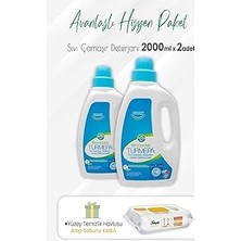Nacario Turmepa Sıvı Çamaşır Deterjanı 2 Lt x 2 Adet ve Arap Sabunlu Yüzey Temizlik 100' Lü
