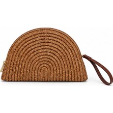 Leva Centr Hasır Clutch Çanta