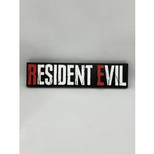 Goka 3D Craft Resident Evil Temalı Logolu 3D Duvar Dekoru - 23 cm Premium Versiyon (1.5 cm Çift Montaj Setli)