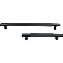 Nacario System 9226 Modern Çizgili Kulp Siyah Renk 128 mm Çok Renkli