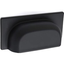 Nacario Vira Siyah 64 mm Metal Modern Kulp Mobilya Çekmece Dolap Kapak Kulpu Vintage Modern Uyumlu