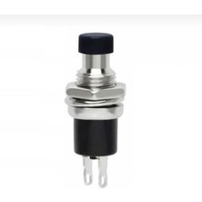 Kuzey Aksesuar 7 mm Metal Buton Siyah Yaylı Düğme Aç-Kapa 10 Adet