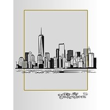 Nacario Sketchbook: New York City Scene, Large 8.5" x 11", 110 Pages, Perfect For Everyone, Crayons,
