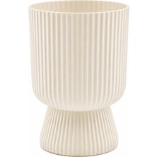 Omnipazar SO-LTSA02 Lotus Ayaklı Plastik Vazo Çiçek Saksı 5 Litre No: 2