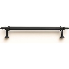 Nacario Ovacık Çizgili Mat Siyah 320 mm Metal Çekmece Dolap Kulpu Modern Tasarım Şık Mobilya A