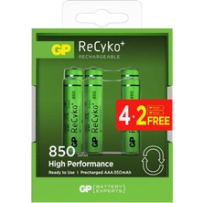 Empressco Aaa 850 Mah Şarjlı Ince Kalem Pil 4+2