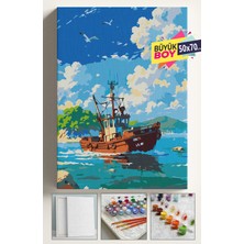 Empressco Sayılarla Boyama Seti Numaralı Tuval Fırça Boya Dahil Kasnaklı Set 50X70 cm - Tekne - Fiyatı, Yorumları