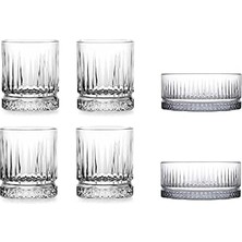 Nacario Paşabahçe Elysia 2' Li Çerezlik ve Elysia 4' Lü Viski Bardağı Set