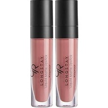 Nacario Golden Rose Longstay Liquid Matte Lipstick No: 46 - Bulaşmayan Kalıcı Likit Mat Ruj (2 Pa