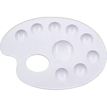 Nacario Sudor Plastik Renk Paleti 8+1 Gözlü - Akrilik - Gauj - Yağlı - Sulu Boya