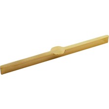 Nacario Saral Çizgili Mat Altın Metal Kulp 320 mm 32 cm Mobilya Çekmece Mutfak Dolabı Dolap Kapa