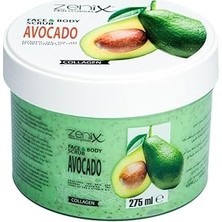 Nacario Zenix Professional Avokado Özlü Yüz ve Vücut Peelingi, Kolajenli, 275 ml