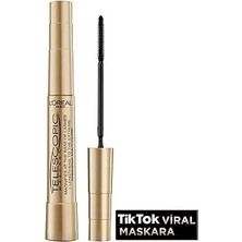 Nacario L'oreal Paris Telescopic Maskara, Siyah, Kirpik Uzatıcı Formül
