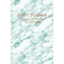 Nacario Daily Planner 18 Months: Elegant Mint Green Marble And Rose Gold Diary Planner And Calendar: