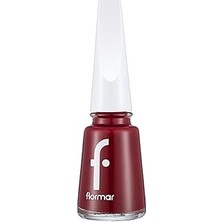 Nacario Flormar Klasik Parlak Bitişli Yüksek Pigmentli Oje - Nail Enamel -416 Straıght Red New- 8
