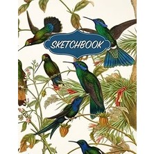 Nacario Bird Sketchbook: Aesthetic Doodles & Drawings Notebook | Vintage Hummingbirds Illustrated Co