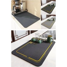 Empressco Siyah Bulaşık Kurutma Matı, Süper Emici, 40X50 Cm, Pratik ve Şık Kullanım