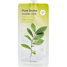 Nacario Yatıştırıcı ve Nemlendirici Yeşil Çay Uyku Maskesi 10ML Pure Source Pocket Pack Green