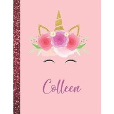 Nacario Colleen: Colleen Marble Size Unicorn Sketchbook Personalized White Paper For Girls And Kids