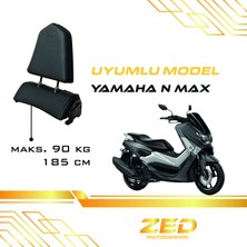 Threeback / Yamaha N Max Uyumlu / Bel-Sırt Dayama ve Artçı Yükseltme Sistemi