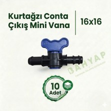 Bahyap Kurtağzı Conta Çıkış Mini Vana 16X16 (10 Adet)