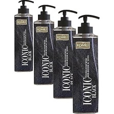 Nacario Komili 1878 Iconic Black Peeling Etkili Premium Sıvı Sabun - 450 ml (4 Paketi)