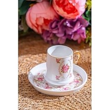 Nacario Acar Terra Rosa 6 Kişilik Kahve Fincanı Takımı - 90 ml MX-07171