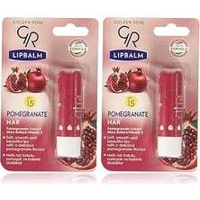 Nacario Golden Rose Lip Balm Dudak Bakım Kremi Pomegranate Spf 15 No:08 2li Paket