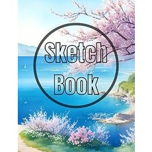 Nacario Sketch Book: Premium Watercolor Spring Sea Design Cover Page Sketchbook Blank Paper Pad 8.5"