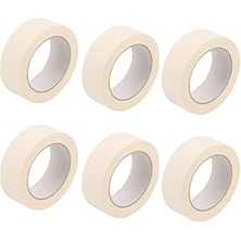 Nacario Tify 6 Adet Maskeleme Bandı Boya Bandı 24MM x 25M Kağıt Bant