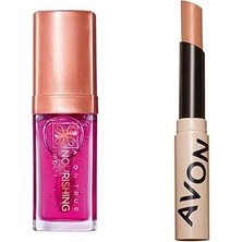 Nacario Avon True Nourishing Dudak Yağı 7 Ml. Blossom ve Avon Tinted Lip Balm Papaya 2 Li Set