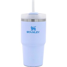 Stanley Quencher .o Flowstate Tumbler Pipetli Termos 0,6 L Açık Mavi, Uzun Süre Sıcak/soğuk Tutar, D
