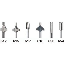 Nacario Dremel 692 Freze Ucu Seti, 6 Parça