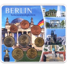 Banknoting Almanya Euro Tam Set 2003 A Berlin. Özel Kartında Çil.