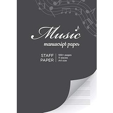 Nacario Independently Published Music Manuscript Paper: Over 100 Pages With Blank Sheet Music, Staff