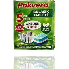 Nacario Gimdes Helal Sertifikalı Doğal Bitkisel Bulaşık Makinesi Tableti Oksijen Etkili 30'lu