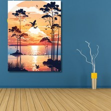 Empressco Sayılarla Boyama Hobi Seti (Renkli Baskı Çerçeveli) 40X50 Cm: Sahilde Gün Batımı - Fiyatı, Yorumları
